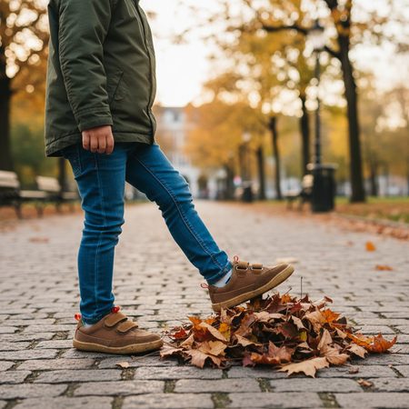 GROUNDIES® Amsterdam Cognac Dječje Barefoot Tenisice