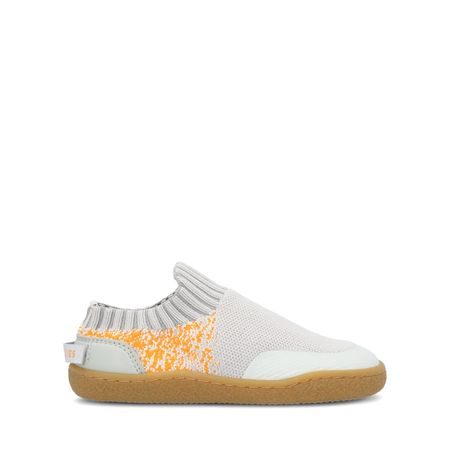 Dětské Barefoot Slip-On Tenisky GROUNDIES® Nara Kids Šedo Oranžové