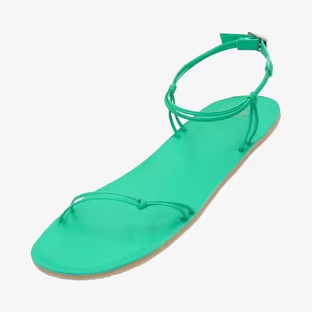 Dámské Barefoot Sandály GROUNDIES® Cadiz Zelené