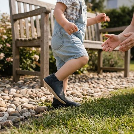 Dječje Barefoot Papučice RAYVE CRAVITOS SOFT crne