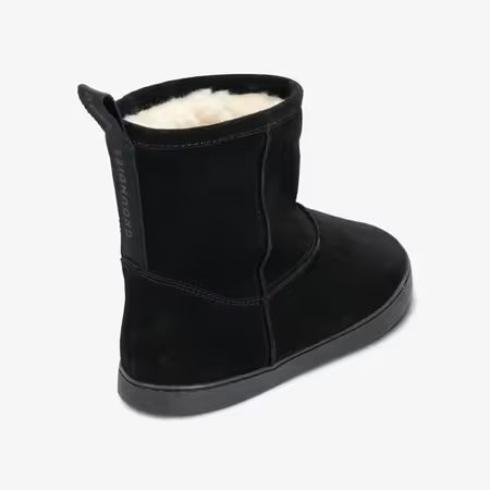 Dámské Barefoot Zateplené Boty GROUNDIES® COZY BOOT 2.0 Černé
