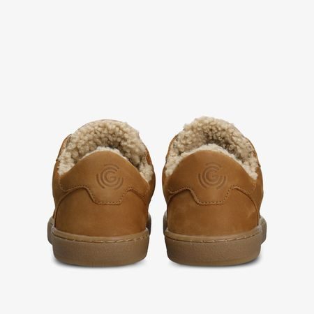 Dámské Barefoot Zateplené Tenisky GROUNDIES® HAMPTONS TEDDY 2.0 REGULAR Koňakové