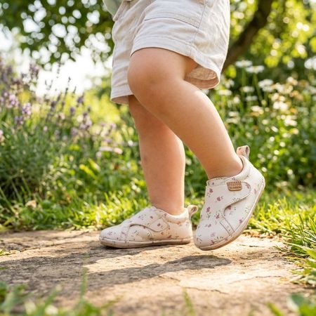 Otroški Barefoot Čeveljčki FRODDO PREWALKERS II flowers