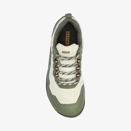 Barefoot Outdoorové Boty GROUNDIES® All Terrain Low 2.0 Zeleno Oranžové