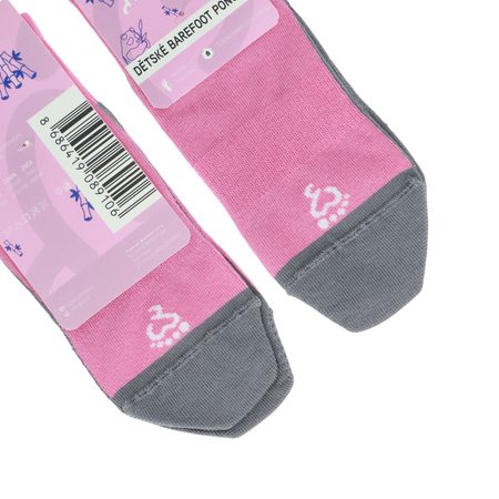 GYEREK MEZÍTLÁBAS BAREFOOT BAMBUSZ ZOKNI Rózsaszín ELŐNYÖS CSOMAG 5 DARAB