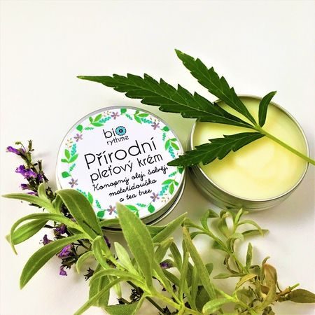 BIORYTHME PŘÍRODNÍ KRÉM - Konopný olej, šalvěj, mateřídouška a tea tree