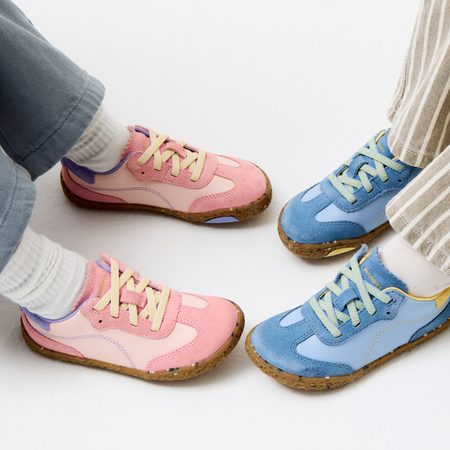 Dětské Barefoot Tenisky GROUNDIES® Panama Kids Růžovo Orchidejové