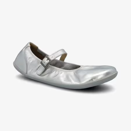 Dámské Barefoot Baleríny GROUNDIES® Amber 2.0 Stříbrné