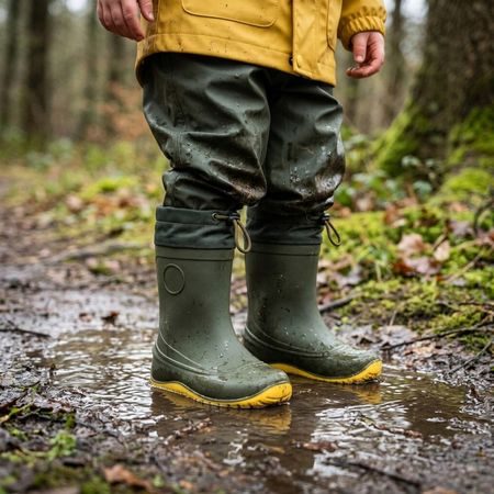 Dječje Barefoot Gumene Čizme RAYVE MONSOON COVER army green/yellow