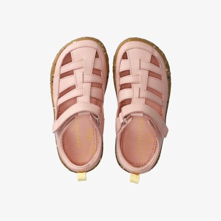 Dětské Barefoot Sandály GROUNDIES® Noto 2.0 Růžovo Citronove