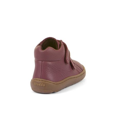 Dětské celoroční barefoot boty FRODDO AUTUMN vínové