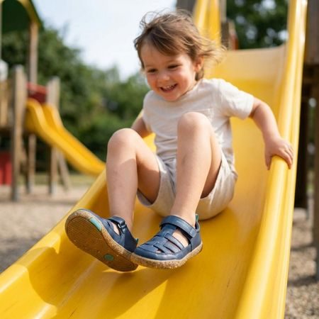 Dětské Barefoot Sandály GROUNDIES® Noto 2.0 Modré