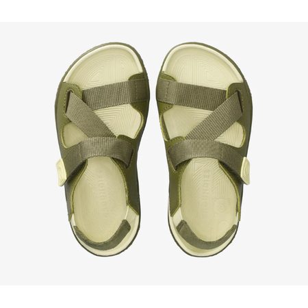 GROUNDIES® Twig Khaki Sárga Gyerek Barefoot Szandál