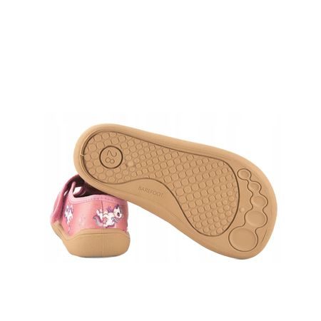 Otroški Barefoot Copati RAYVE JOY Pink Unicorn