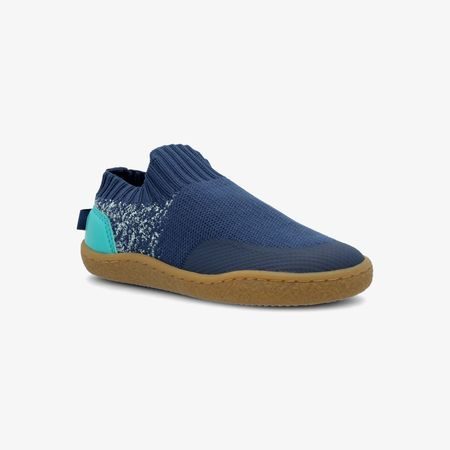 Dětské Barefoot Slip-On Tenisky GROUNDIES® Nara Kids Modro Zelené