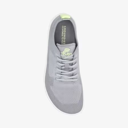 Barefoot Tenisky GROUNDIES® Active Knit Šedo Žluté