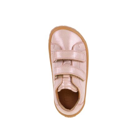 FRODDO TENISKY BAZE LEATHER D-VELCRO Pink Shine | Dětské barefoot tenisky