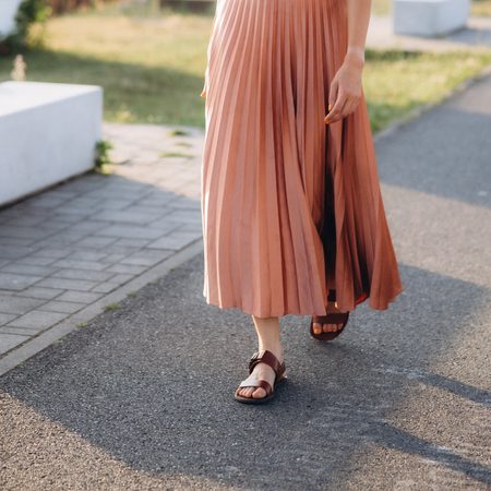 Dámské Barefoot Sandály GROUNDIES® Kos Tmavě hnědé