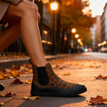 Dámské Barefoot Chelsea GROUNDIES® SIENNA Leopardí