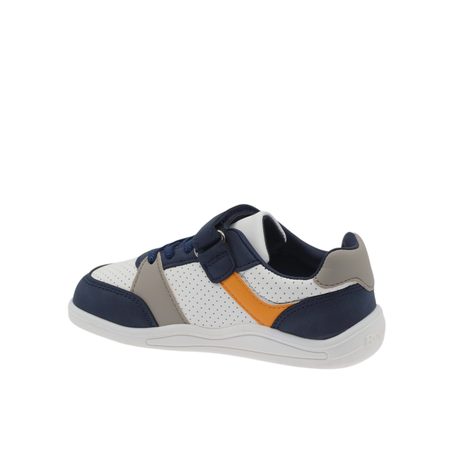 BEPPI SAPATO INFANTI Bílo Modré | Dětské barefoot svítící tenisky
