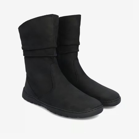 Barefoot Zateplené Kozačky GROUNDIES® Odessa GX2 Černé