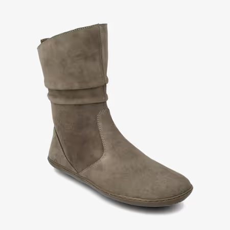 Dámské Barefoot Kozačky GROUNDIES® Odessa GO1 Světle Hnědé
