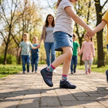 Otroške barefoot superge D.D.STEP S070-52778A vijolično rožnate