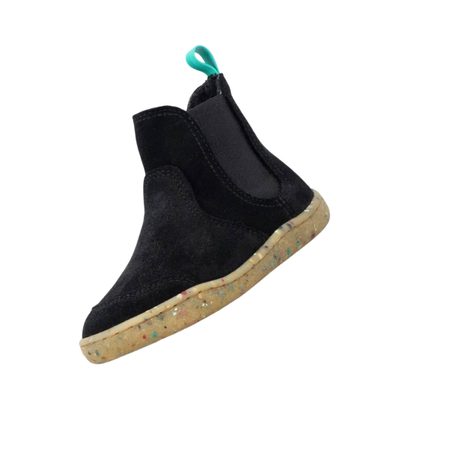 Dětské Barefoot Zateplené Kotníkové Boty GROUNDIES® Charlie Černé