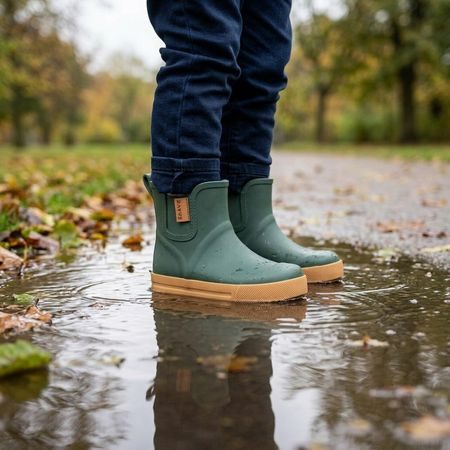 Dječje Barefoot Gumene Čizme RAYVE MUDDY SHORT maslinasto zelene