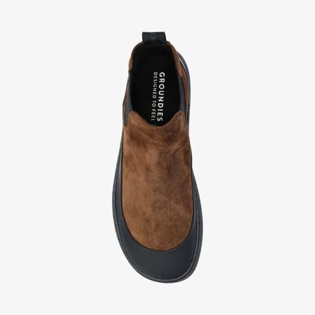 Dámské Barefoot Chelsea GROUNDIES® SIENNA Hnědé