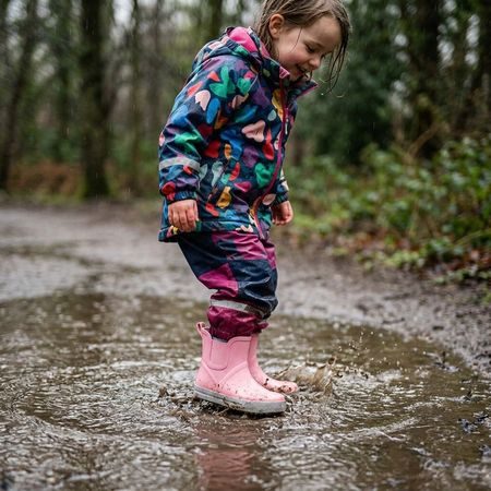 Dječje Barefoot Gumene Čizme RAYVE MUDDY SHORT ružičaste