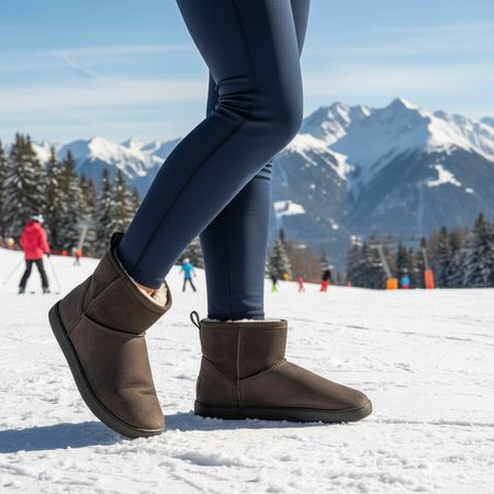 GROUNDIES® COZY BOOT LOW Brown Ženske barefoot podstavljene čizme