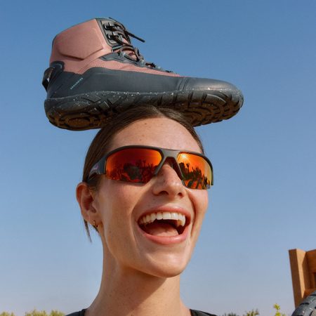 Dámské Barefoot Voděodolné Pohorky GROUNDIES® All Terrain High 2.0 Fialové