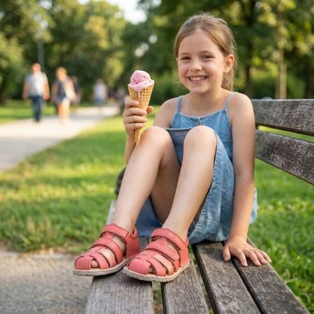 FRODDO SANDAL FLEXY F Coral | Dětské barefoot sandály