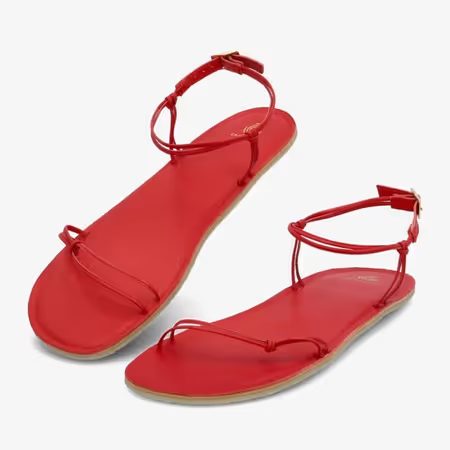 Dámské Barefoot Sandály GROUNDIES® Cadiz Červené