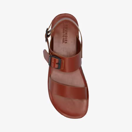 Pánské Barefoot Sandály GROUNDIES® Kos Koňakové
