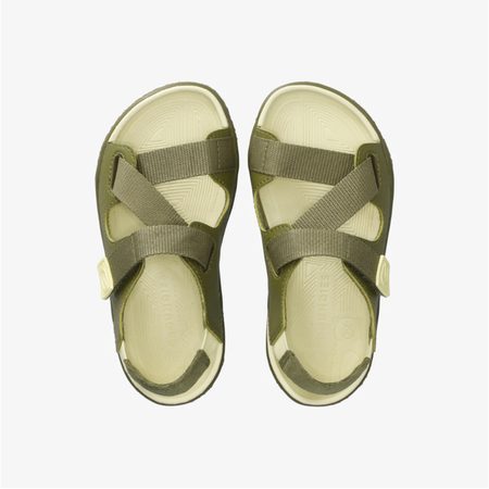 Dětské Barefoot Sandály GROUNDIES® Twig Khaki Žluté