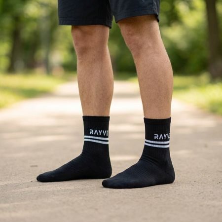 RAYVE BAREFOOT PAMUČNE ČARAPE Crne