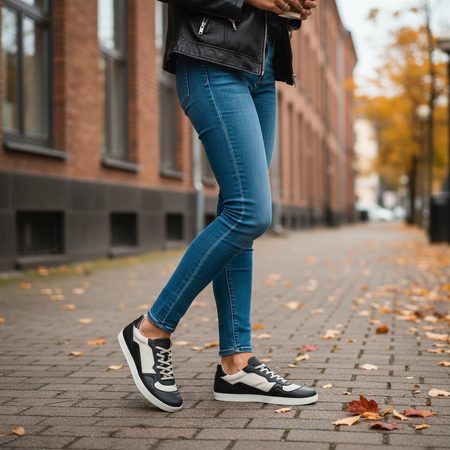 GROUNDIES® Nova Special Black/White Muške barefoot tenisice