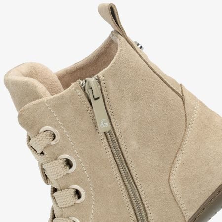 Dámské Barefoot Kotníkové Boty GROUNDIES® Salzburg Béžové