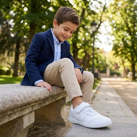JOMA VELA JR White | Dětské barefoot tenisky