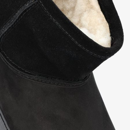 Dámské Barefoot Zateplené Boty GROUNDIES® COZY BOOT LOW Černé