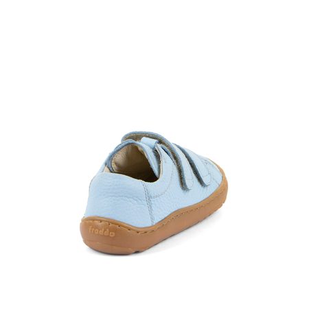 FRODDO TENISKY BAZE LEATHER D-VELCRO Light Blue | Dětské barefoot tenisky