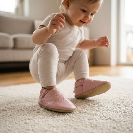 Dječje Barefoot Papučice RAYVE CRAVITOS ružičaste