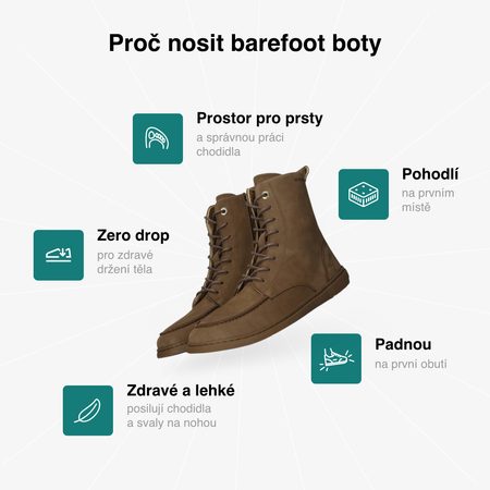 GROUNDIES® Adelaide Coco Női Barefoot Bokacsizma