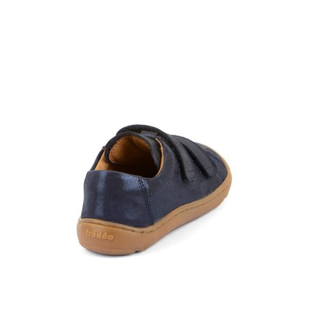 FRODDO TENISKY BAZE LEATHER D-VELCRO Blue+ | Dětské barefoot tenisky