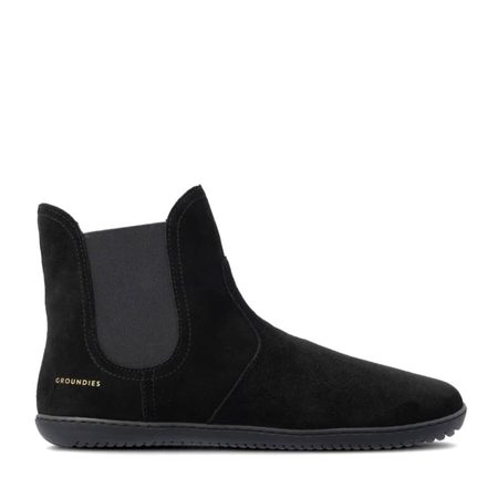 Barefoot Zateplené Chelsea GROUNDIES® CAMDEN MID Černé