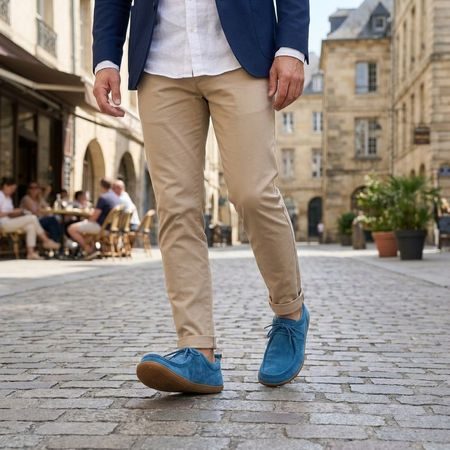 GROUNDIES® Cricket Égkék Barefoot Mokaszin