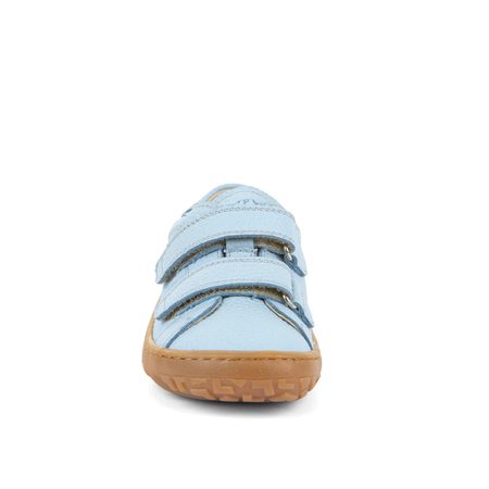 FRODDO TENISKY BAZE LEATHER D-VELCRO Light Blue | Dětské barefoot tenisky