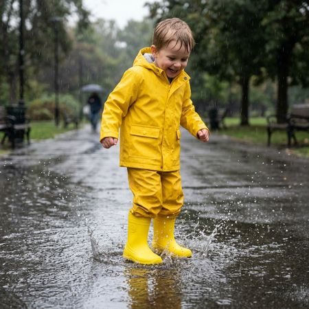 Dječje Barefoot Gumene Čizme RAYVE MONSOON potpuno žute